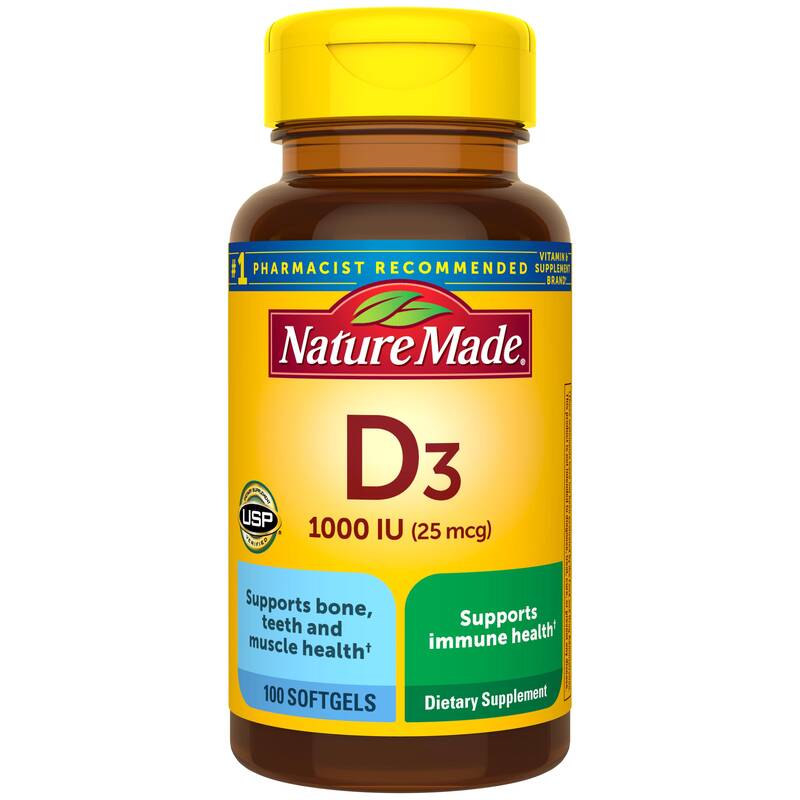 Vitamin D3 1000 IU (25 mcg) Softgels