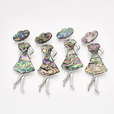 Shell Brooches/Pendants