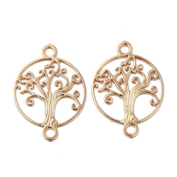 Rack Plating Brass Connector Charms