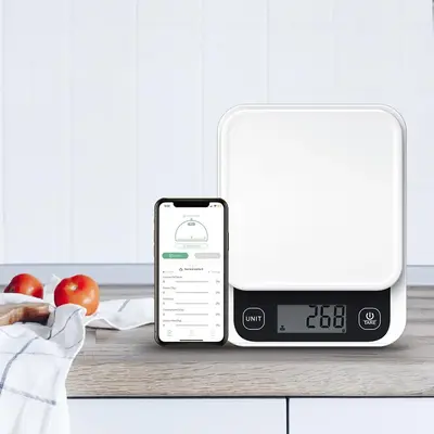 Smart Digital Food Scale, 1 Count Kitchen Food Scale with Nutritional Calculator, Food Weight Scale for Diet, Keto, Macro, Ca...