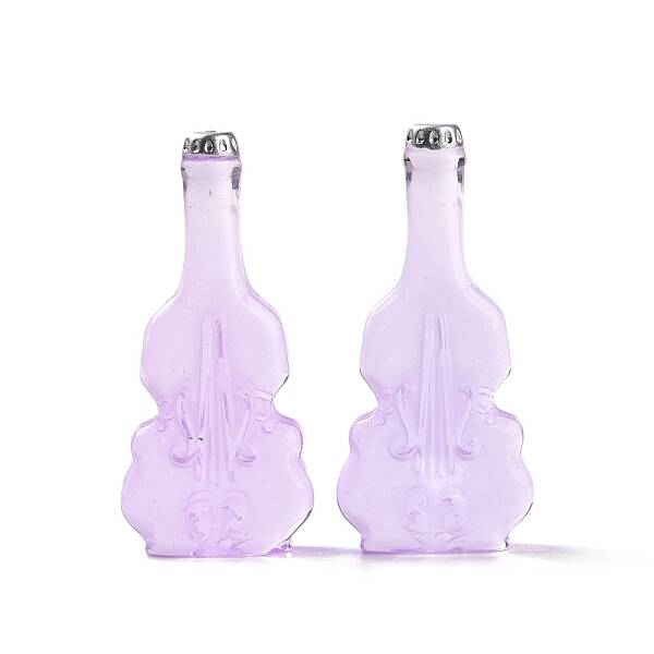 Violin Shape Dummy Wine Bottle Resin Cabochon