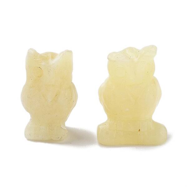 Natural Yellow Jade Carved Figurines