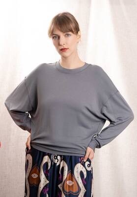 Sweatshirt 004-fsw105 Bleu-Grise | Color: BLEU GRISE | Size: 2-M
