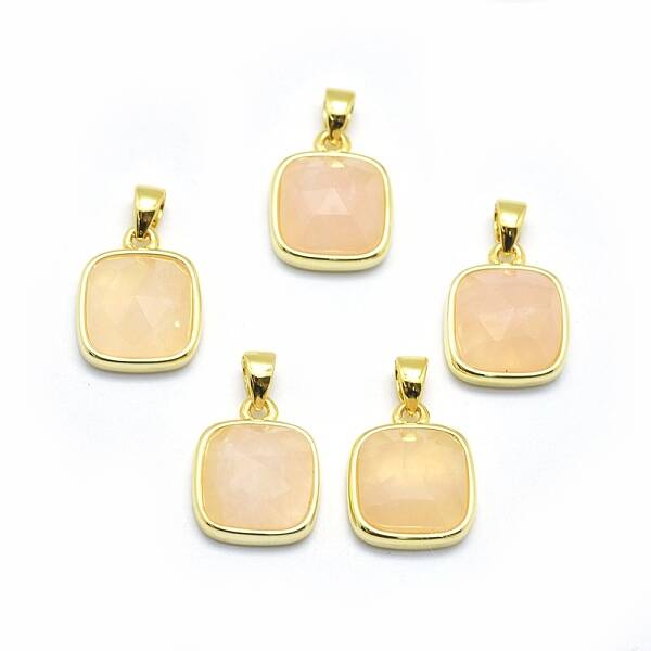 Natural Rose Quartz Pendants