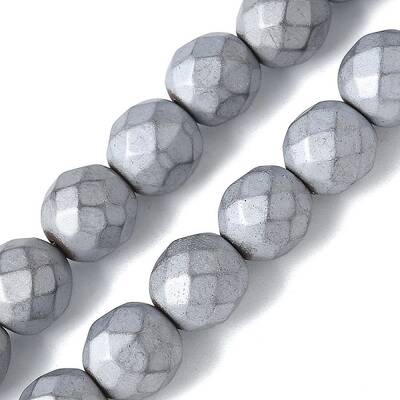 Electroplated Synthetic Non-magnetic Hematite Beads Strands