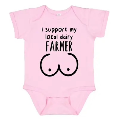 I Support My Local Dairy Farmer Baby Onesie, Gift for New Mom, Newborn Baby Clothing Baby Clothes Girl baby  bundles