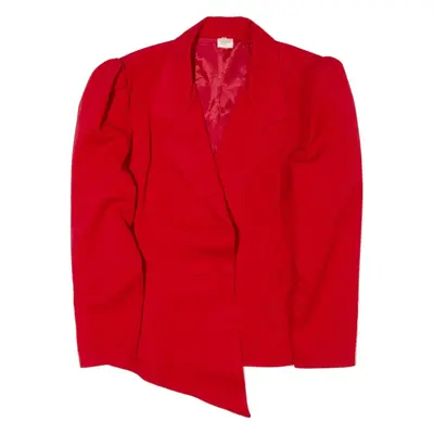 Blazer Jacket Red Womens M