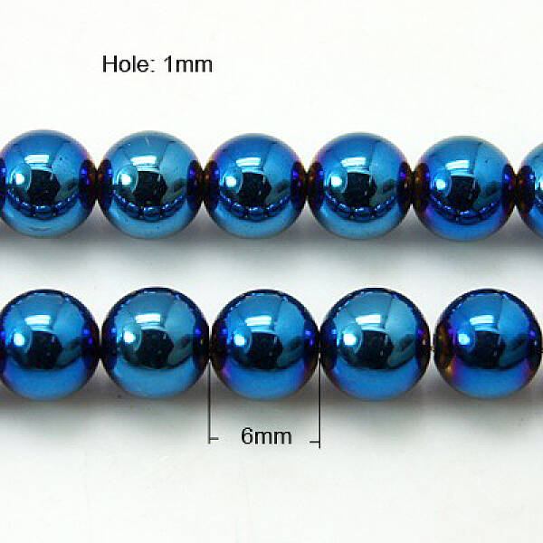 Non-Magnetic Synthetic Hematite Beads Strands
