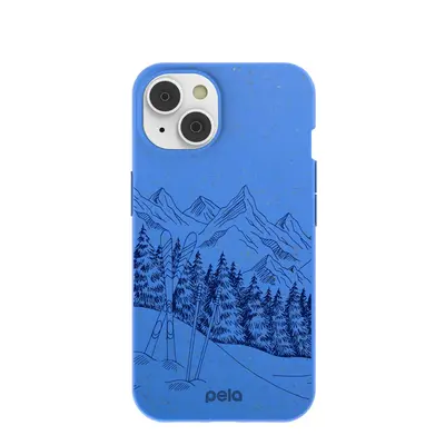 Electric Blue Backcountry Ski iPhone 14/16e Case