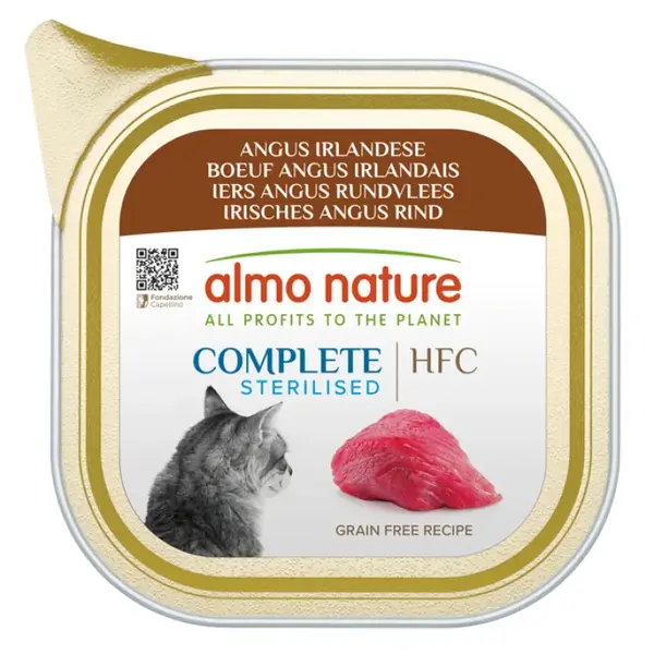 Almo Nature Hfc Cat Compl Ster Angus 85G