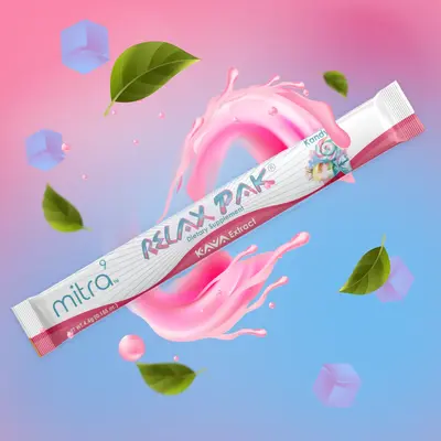 Mitra9 Kava Kandy Drink Mix - Promotes Natural Calm & Clarity - Easy Open Single-Serving Stick Drink (5) Beverage Sweet