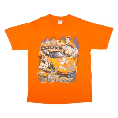 CHASE AUTHENTICS Nascar Tony Stewart Mens T-Shirt Orange USA L