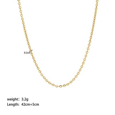 Stainless Steel Cable Chain Necklaces