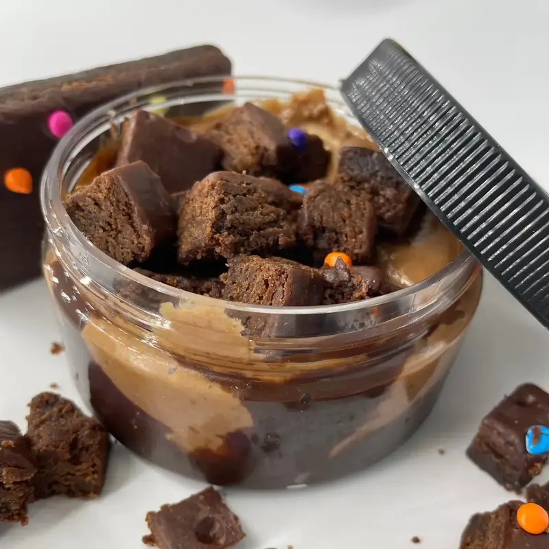 Cosmic Brownie Blast - Small Batch Peanut Butter Dessert - Milk Chocolate Peanut Butter, Chocolate Fudge topped with Brownie ...