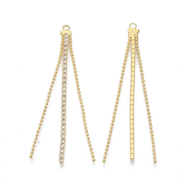Brass Big Chain Tassel Pendants