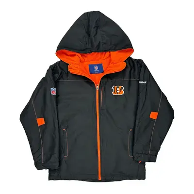 Age 12-14 Cincinnati Bengals Reebok Nfl Jacket - Medium Black Polyester