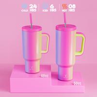 MEOKY 50oz Large Capacity 304 Stainless Steel Thermos Cup with Lid and Straw, Leak-Proof, Suitable for Carrying Tumbler