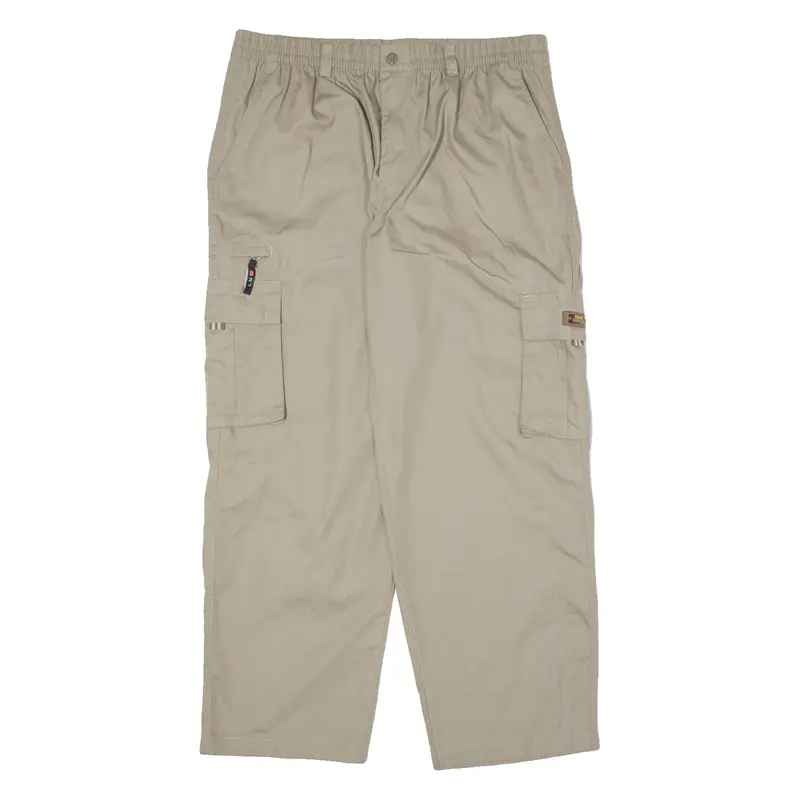LMC Outdoor Cargo Mens Trousers Beige Regular Wide-Leg W34 L28