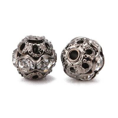 Brass Rhinestone Beads