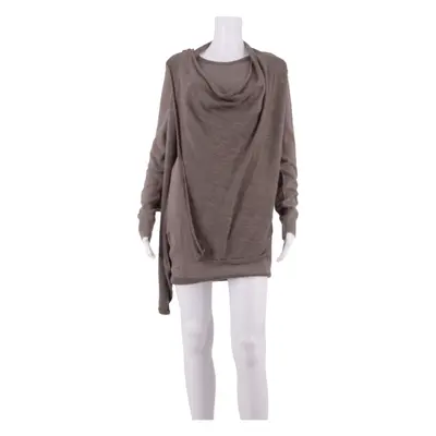 ALL SAINTS Womens Jumper Dress Brown knit Wool Long Sleeve Knee Length UK 10