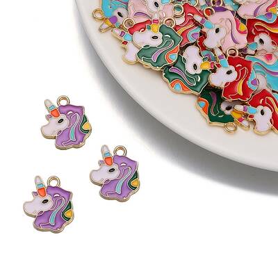 Alloy Enamel Pendants