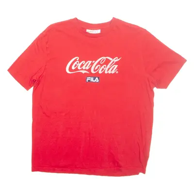 FILA Coca-Cola Mens T-Shirt Red M