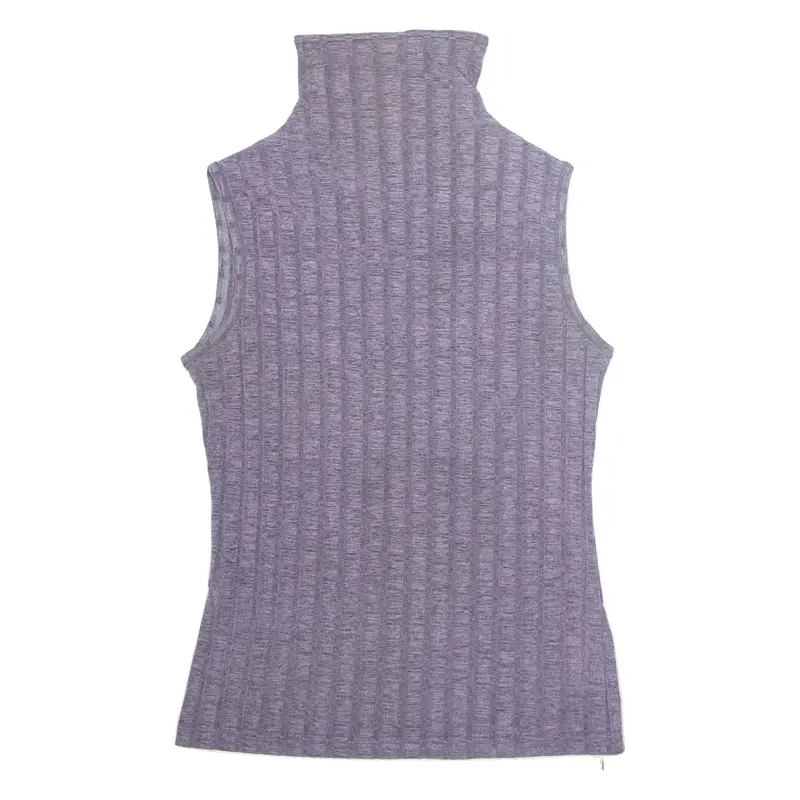 ENTRACTE Womens Vest Purple High Neck Sleeveless S
