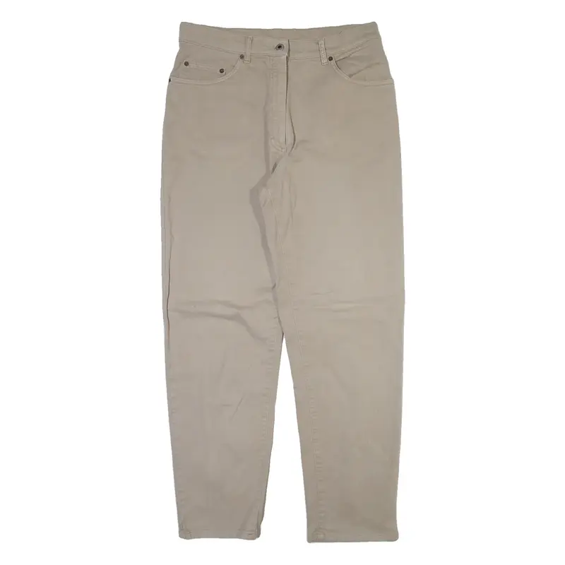 BLUE WILLIS Womens Trousers Beige Regular Tapered W32 L29