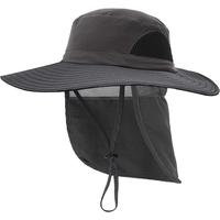 Double Couple Sun Hats for Men Women Fishing Hat with Neck Flap UPF 50+ Breathable Waterproof Wide Brim Cap Outdoor