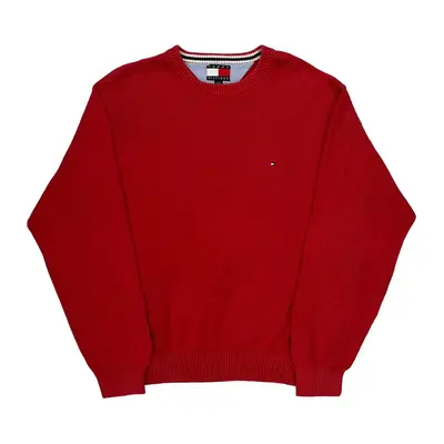 Tommy Hilfiger Jumper - XL Red Cotton