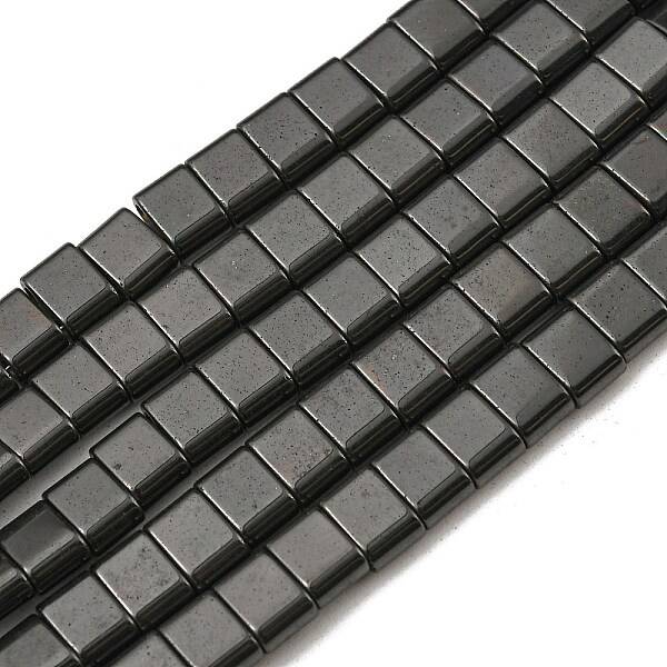 Electroplated Non-magnetic Synthetic Hematite Beads Strands