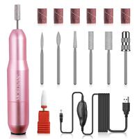 Morovan Professional Nail Drill - Electric Nail Drill File Machine Portable Electric Nail Filer with Nail Drill Bits Sanding ...