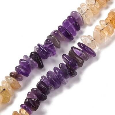 Natural Citrine & Amethyst Beads Strands