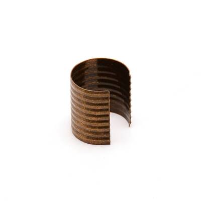Iron Fold Over Crimp Head Clips without Loop