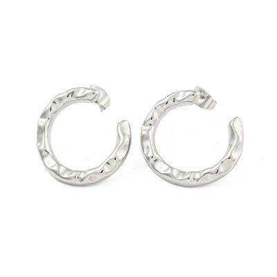Non-Tarnish Ring 304 Stainless Steel Ear Studs