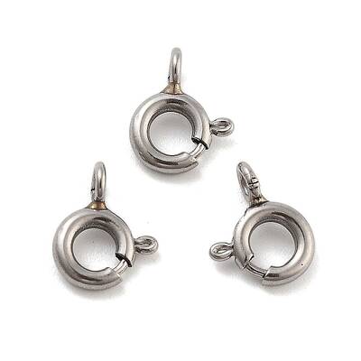 Non-Tarnish 316 Stainless Steel Spring Ring Clasps