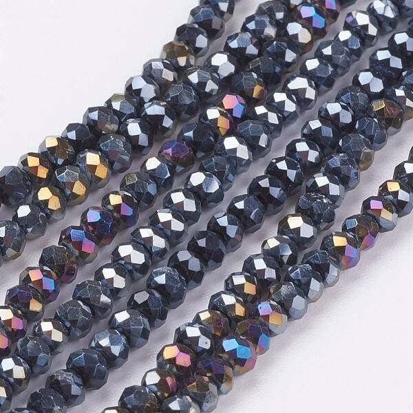 Electroplate Glass Beads Strands