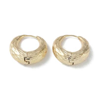Texture Ring Brass Stud Earrings for Women