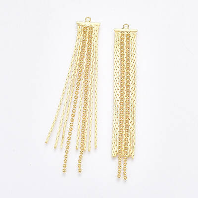 Brass Tassel Big Pendants