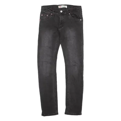LEVI'S 510 Jeans Black Denim Slim Skinny Boys W26 L27