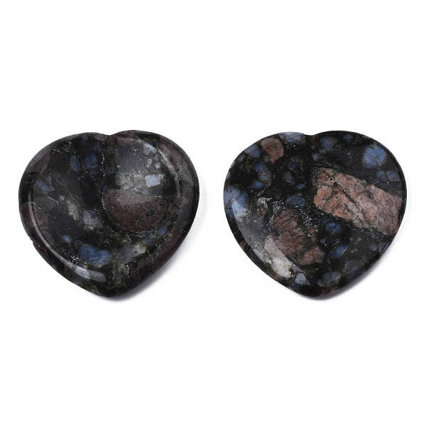 Natural Glaucophane Thumb Worry Stone for Anxiety Therapy