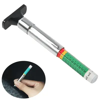 25mm Car Tire Tread Depth Gauge, Universal Car Tire Tread Depth Meter, Car Tire Inspection Tool