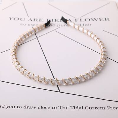 Shiny Faceted Glass Hair Bands