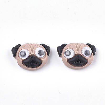 Resin Puppy Cabochons