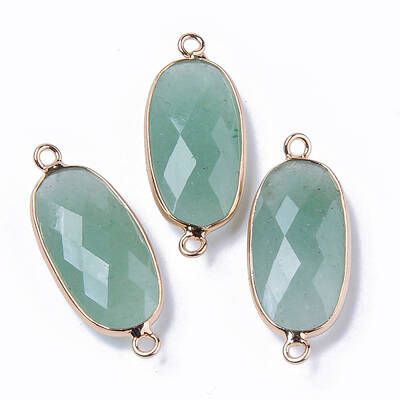 Natural Green Aventurine Links Connectors