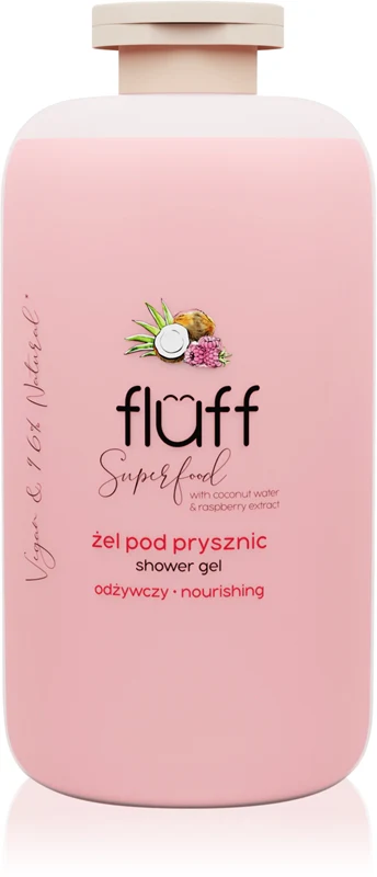 Fluff Superfood Shower Gel Coconut Water & Raspberry 500 Ml