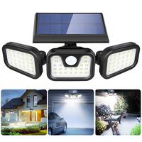 BORNERWHITE Solar Outdoor Light,3000LM Super Bright Motion Sensor Outdoor 1 count Solar Wall Light Outdoor with 3 Lighting Mo...