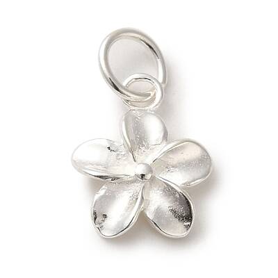 925 Sterling Silver Flower Charms