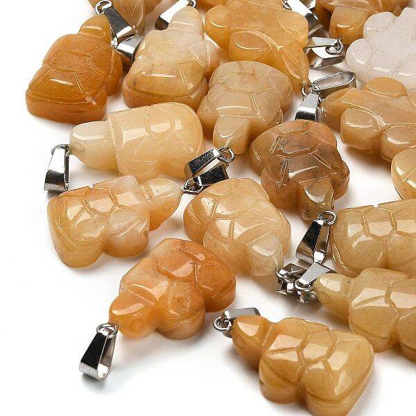 Natural Topaz Jade Pendants