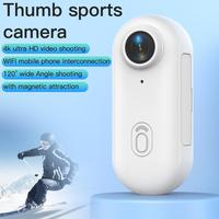 EVO 128GB 4K 1080P Mini Body Camera, Wearable Action Body Cam, Thumb Size Hands Free Recording Body Worn Camera, Premium Port...